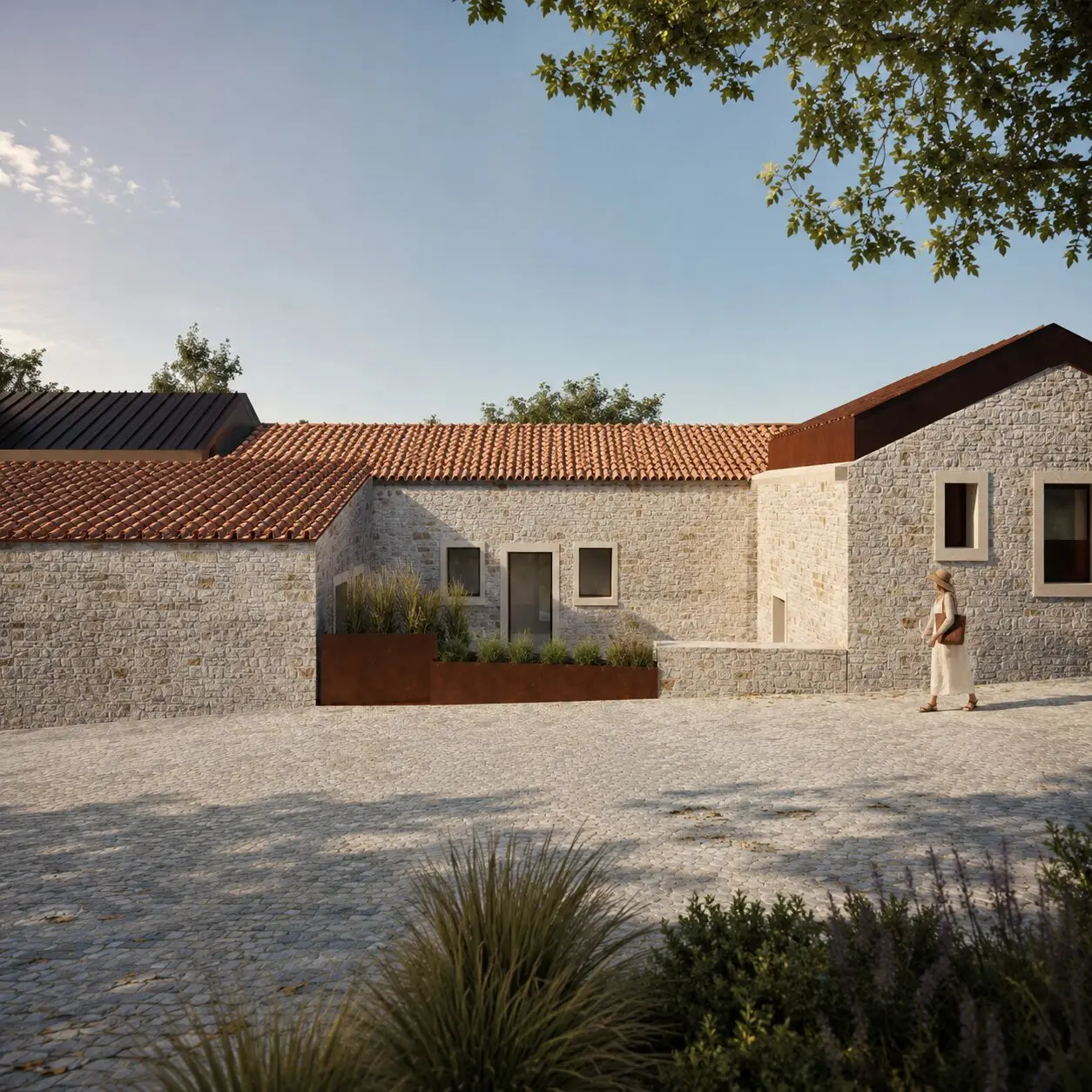 Turismo da Granja — conjunto das duas casas após reabilitação