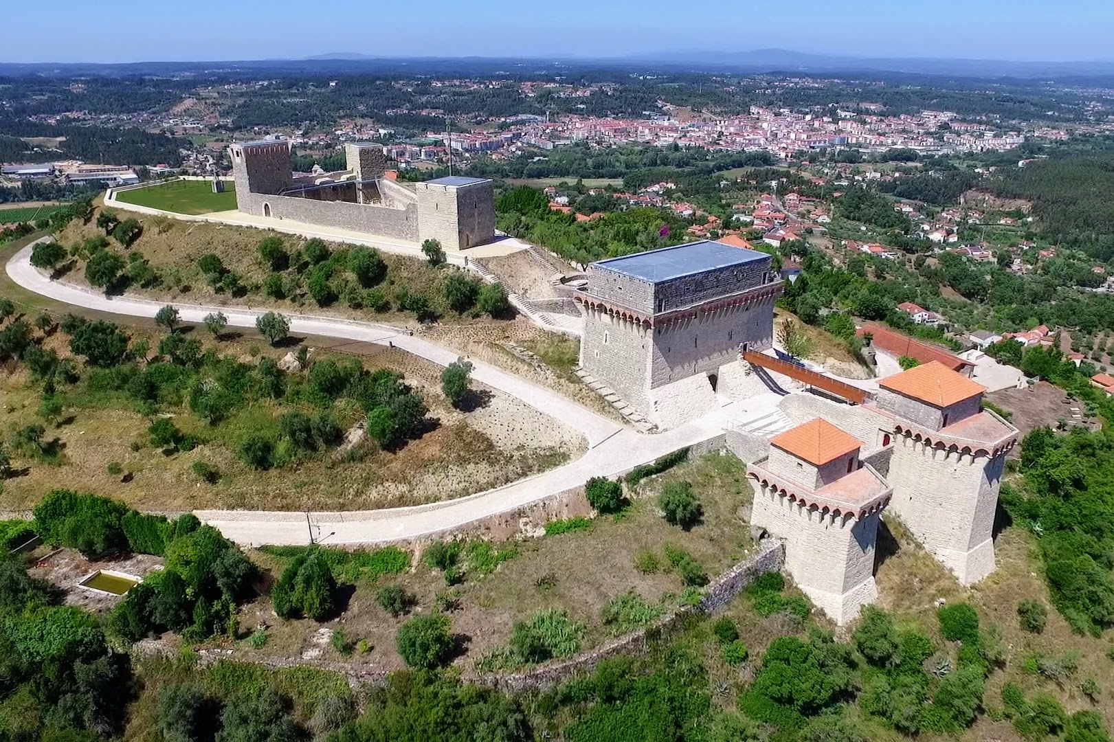 Vista atual do castelo