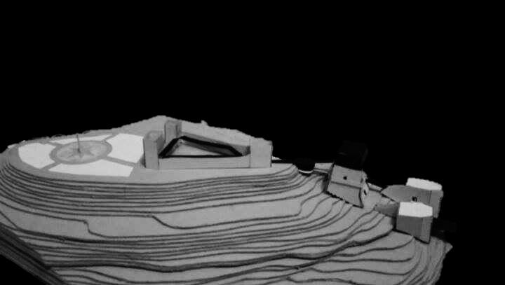 Maquete de estudo — implantação